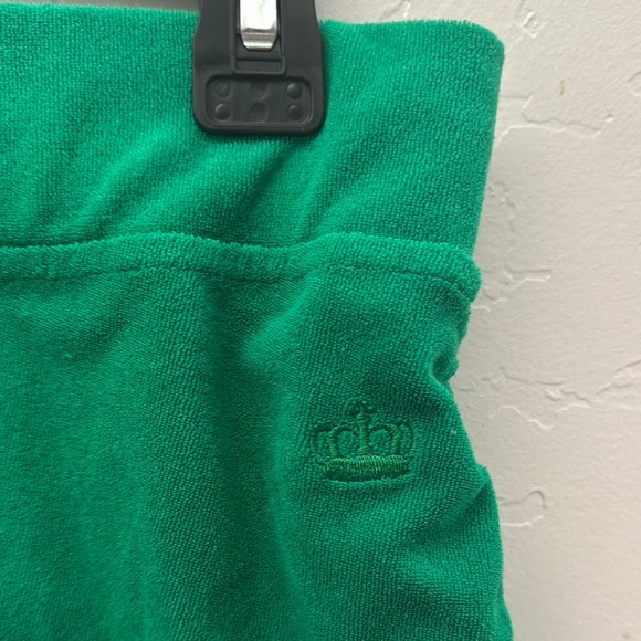 Juicy Couture Velour Lounge Set M Green Y2K Era Tank & Shorts - Picture 3 of 4